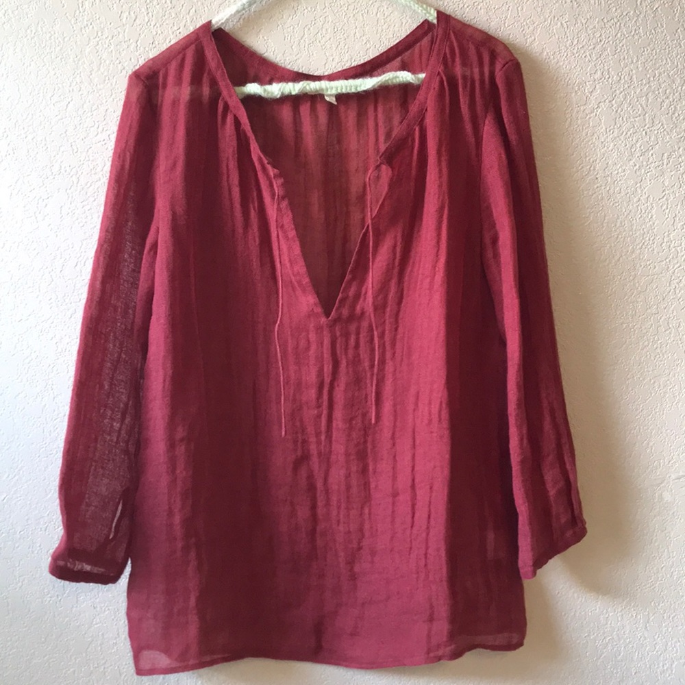 Eileen Fisher 100% linen top